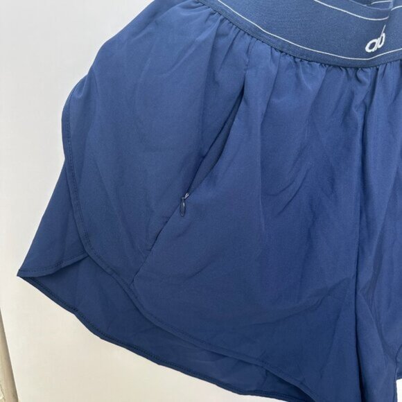 Alo Blue Double Layer Sports Shorts Women's Size S - Picture 3 of 7